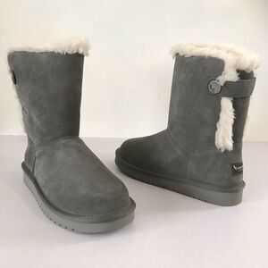 Koolaburra by UGG Jordina Suede Button Short Boots